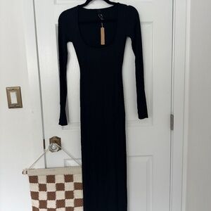 Skims long sleeve maxi dress
